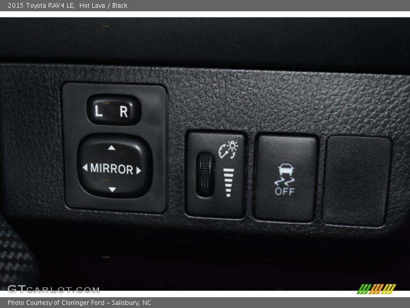 Hot Lava / Black 2015 Toyota RAV4 LE
