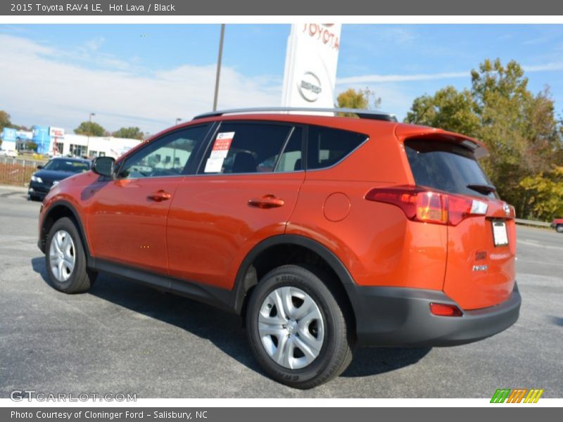 Hot Lava / Black 2015 Toyota RAV4 LE