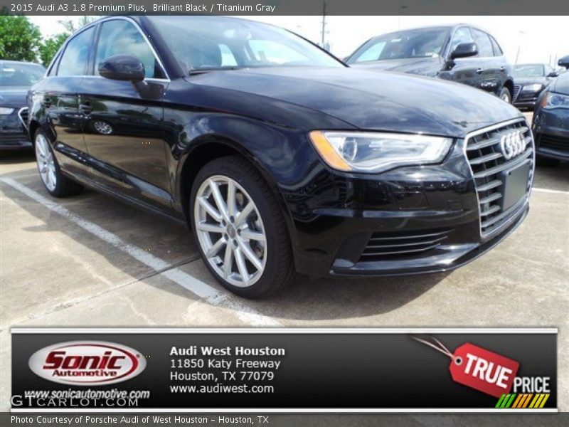 Brilliant Black / Titanium Gray 2015 Audi A3 1.8 Premium Plus