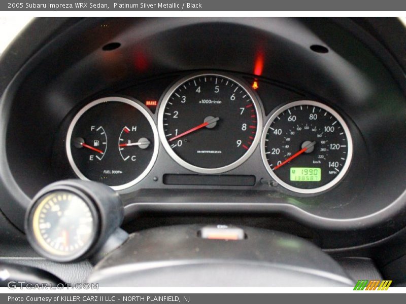 Platinum Silver Metallic / Black 2005 Subaru Impreza WRX Sedan