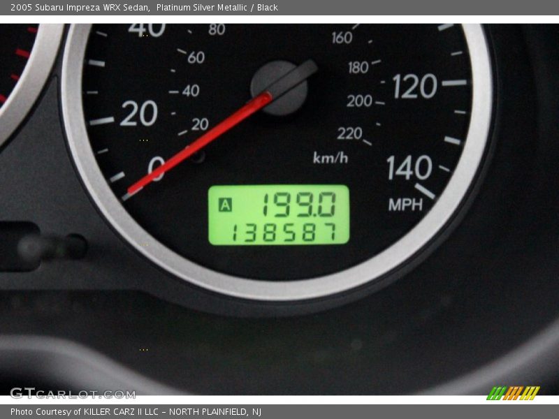 Platinum Silver Metallic / Black 2005 Subaru Impreza WRX Sedan