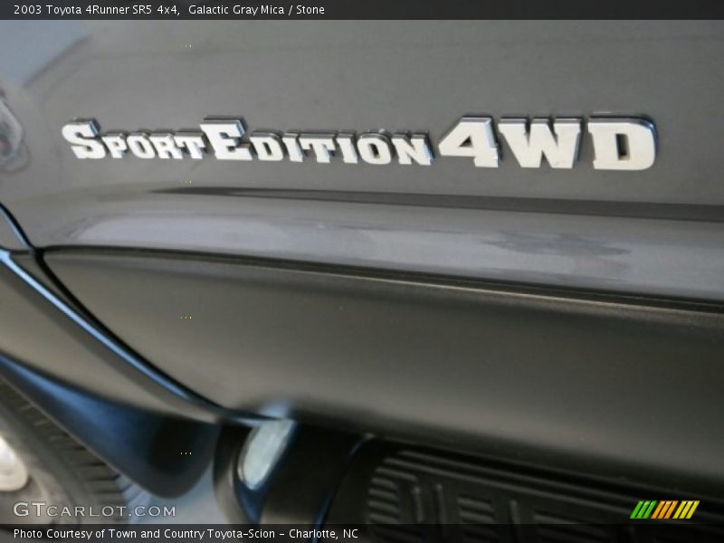 Galactic Gray Mica / Stone 2003 Toyota 4Runner SR5 4x4