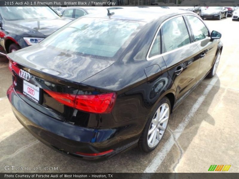 Brilliant Black / Titanium Gray 2015 Audi A3 1.8 Premium Plus