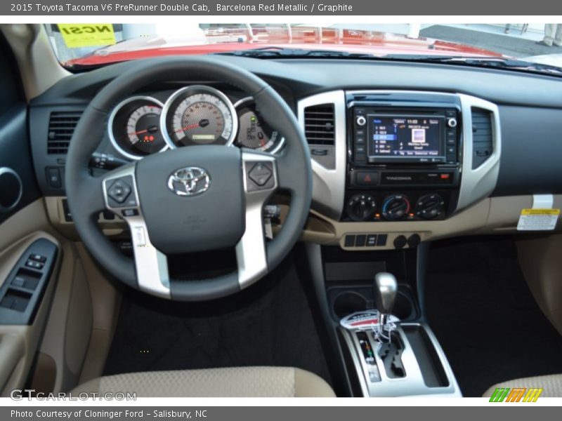 Barcelona Red Metallic / Graphite 2015 Toyota Tacoma V6 PreRunner Double Cab