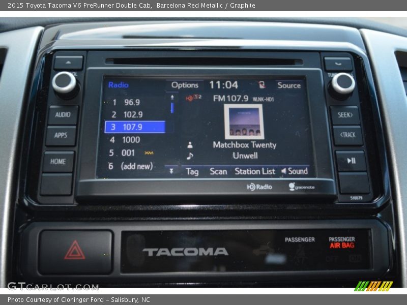 Barcelona Red Metallic / Graphite 2015 Toyota Tacoma V6 PreRunner Double Cab