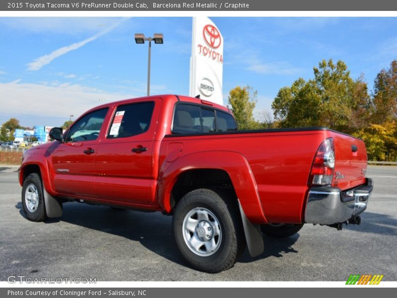 Barcelona Red Metallic / Graphite 2015 Toyota Tacoma V6 PreRunner Double Cab