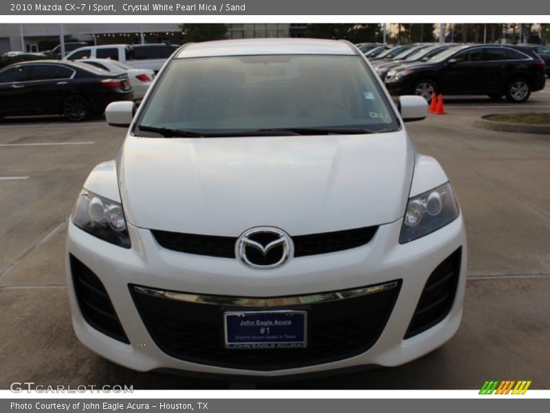 Crystal White Pearl Mica / Sand 2010 Mazda CX-7 i Sport