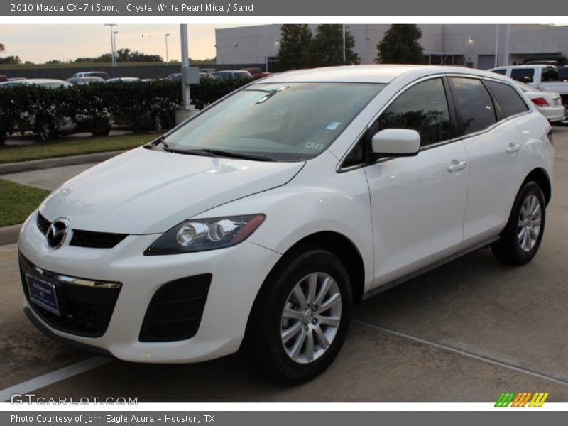 Crystal White Pearl Mica / Sand 2010 Mazda CX-7 i Sport