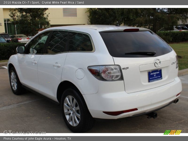 Crystal White Pearl Mica / Sand 2010 Mazda CX-7 i Sport