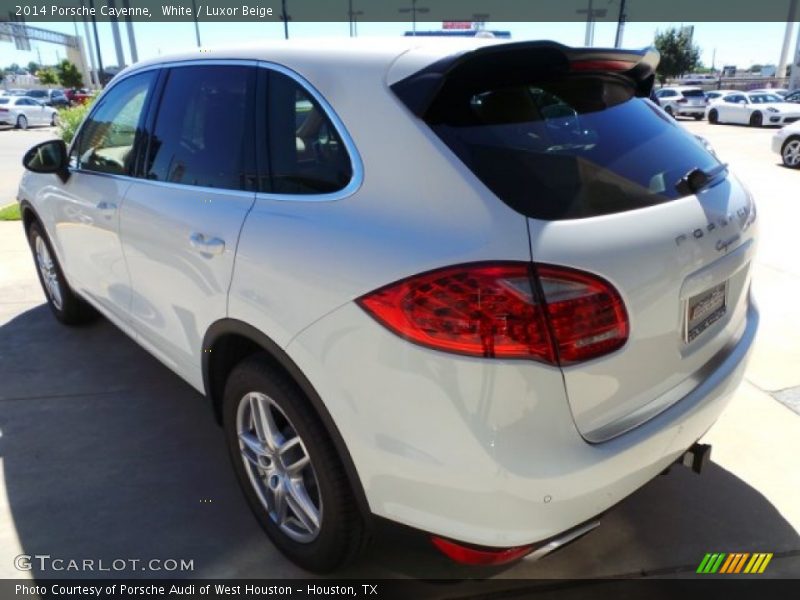 White / Luxor Beige 2014 Porsche Cayenne