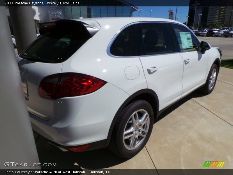 White / Luxor Beige 2014 Porsche Cayenne