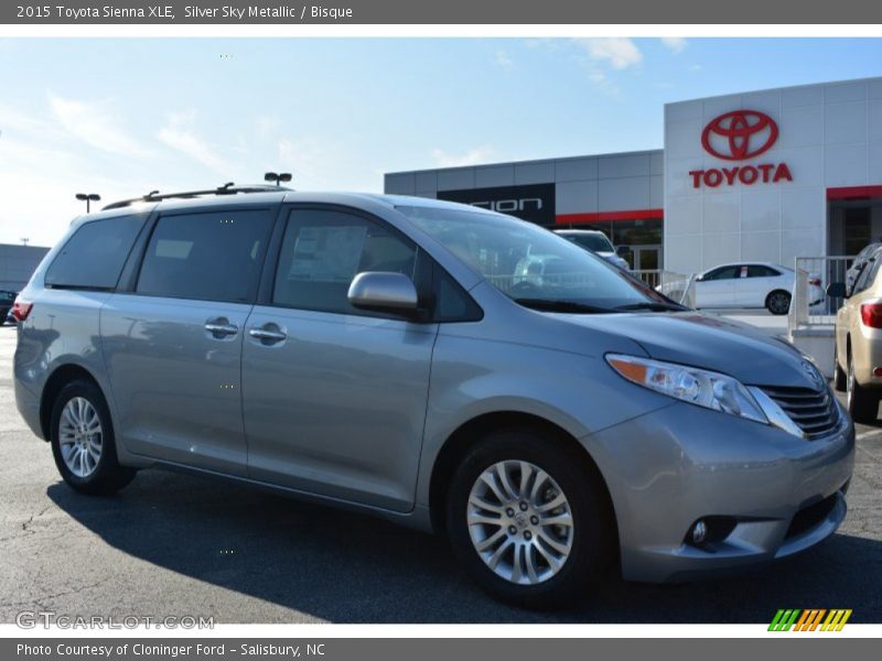 Silver Sky Metallic / Bisque 2015 Toyota Sienna XLE