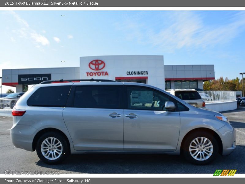 Silver Sky Metallic / Bisque 2015 Toyota Sienna XLE