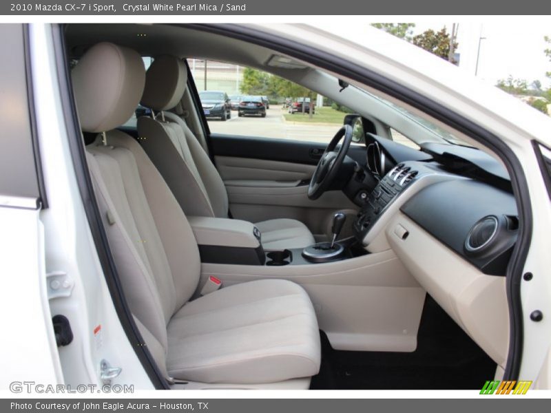 Crystal White Pearl Mica / Sand 2010 Mazda CX-7 i Sport