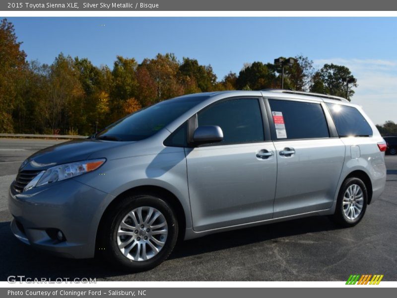 Silver Sky Metallic / Bisque 2015 Toyota Sienna XLE