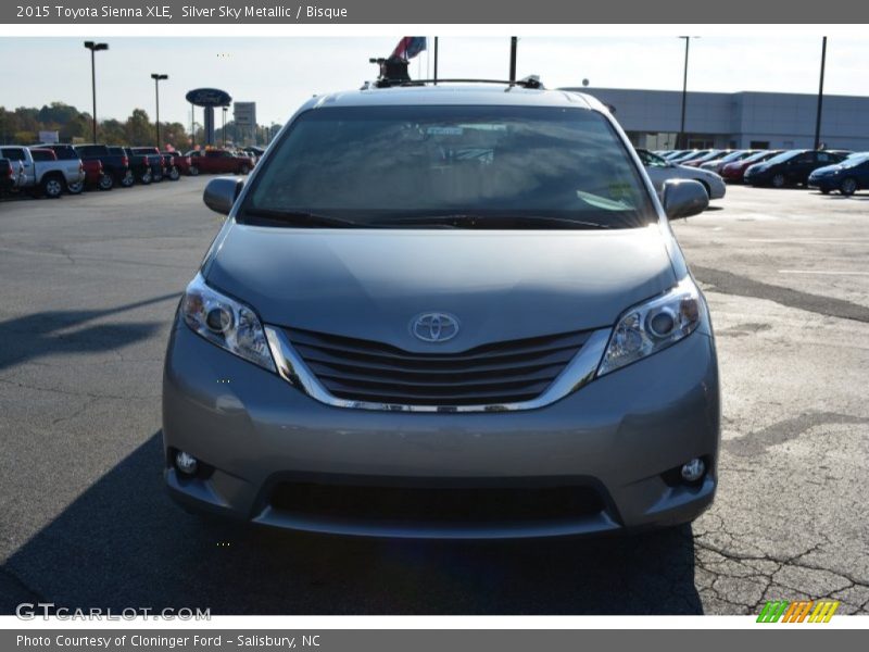 Silver Sky Metallic / Bisque 2015 Toyota Sienna XLE