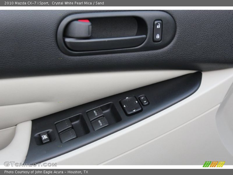 Crystal White Pearl Mica / Sand 2010 Mazda CX-7 i Sport