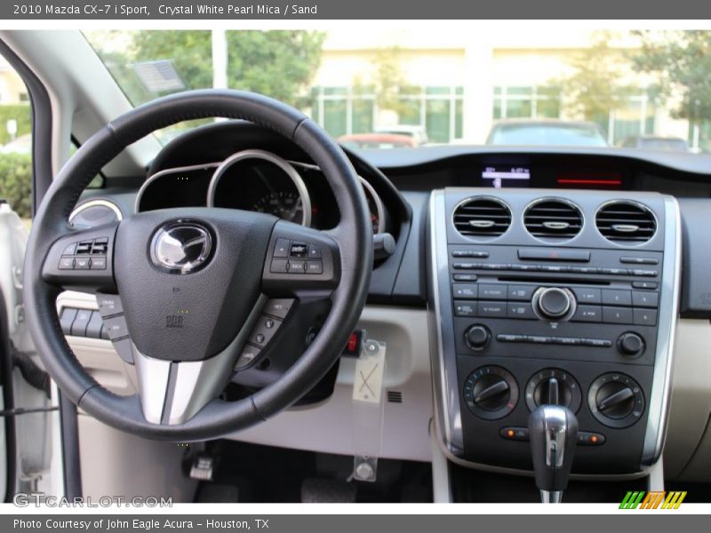 Crystal White Pearl Mica / Sand 2010 Mazda CX-7 i Sport