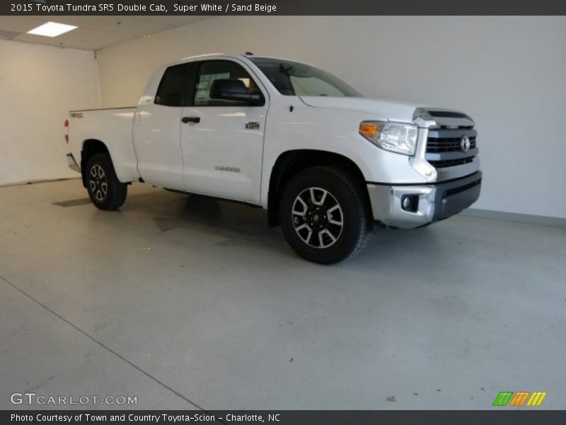 Super White / Sand Beige 2015 Toyota Tundra SR5 Double Cab