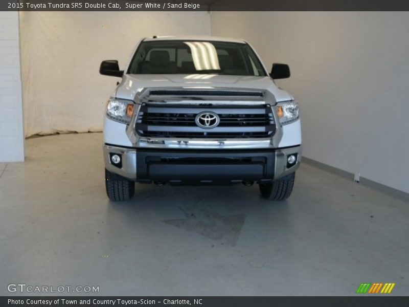 Super White / Sand Beige 2015 Toyota Tundra SR5 Double Cab