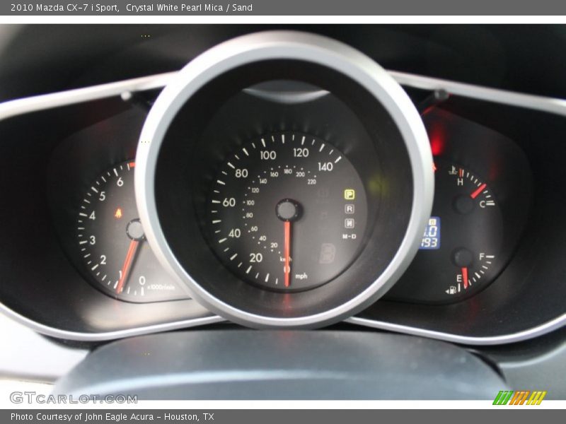Crystal White Pearl Mica / Sand 2010 Mazda CX-7 i Sport