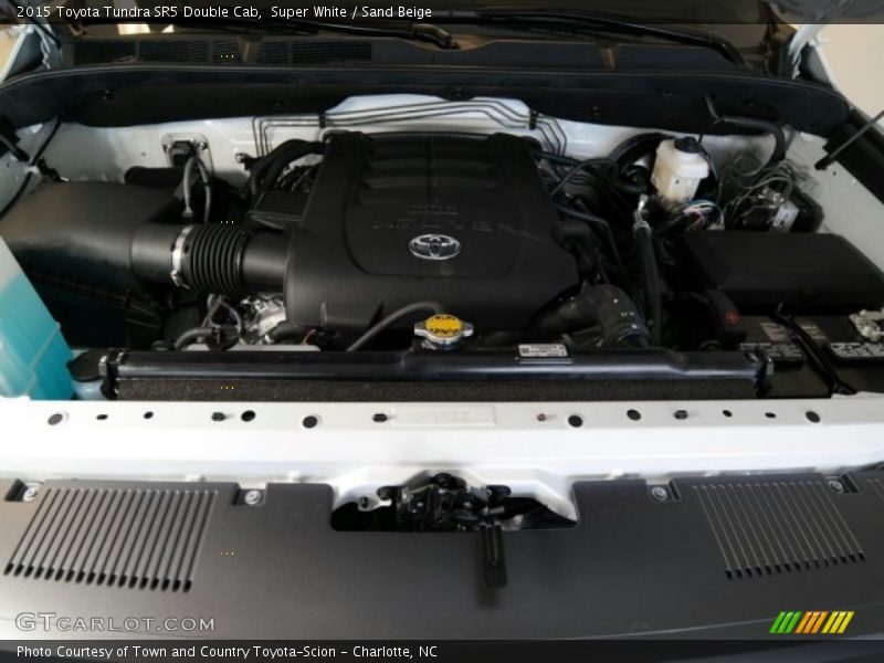 Super White / Sand Beige 2015 Toyota Tundra SR5 Double Cab
