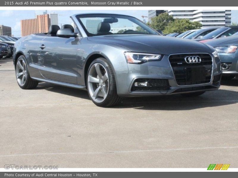 Monsoon Gray Metallic / Black 2015 Audi A5 Premium Plus quattro Convertible