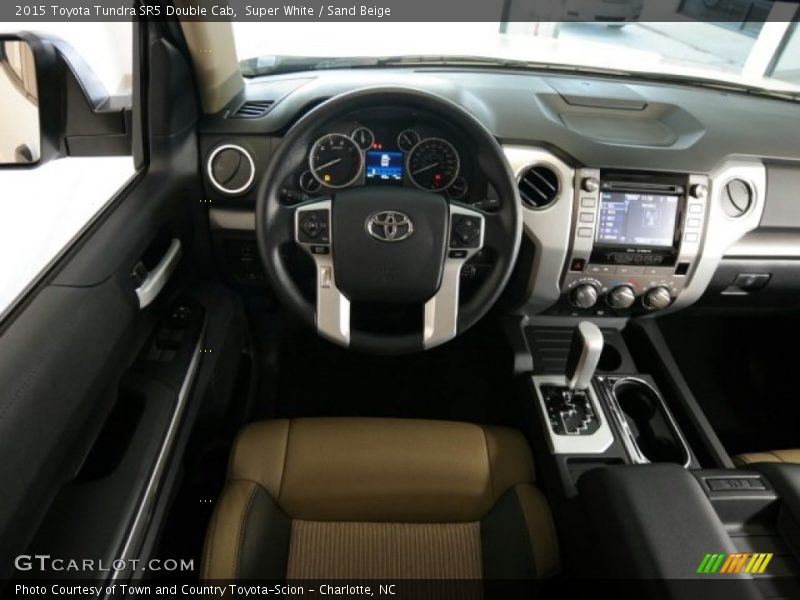 Super White / Sand Beige 2015 Toyota Tundra SR5 Double Cab