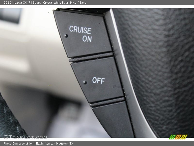 Crystal White Pearl Mica / Sand 2010 Mazda CX-7 i Sport