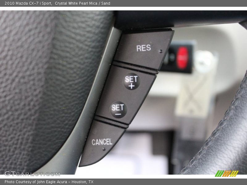 Crystal White Pearl Mica / Sand 2010 Mazda CX-7 i Sport