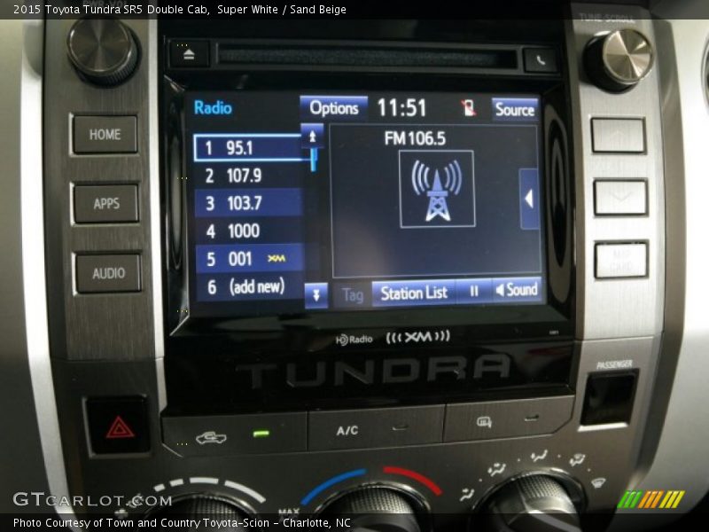 Super White / Sand Beige 2015 Toyota Tundra SR5 Double Cab