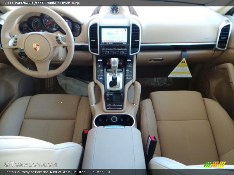 White / Luxor Beige 2014 Porsche Cayenne