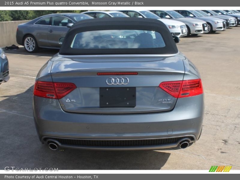 Monsoon Gray Metallic / Black 2015 Audi A5 Premium Plus quattro Convertible