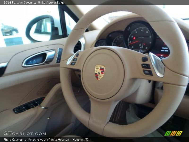 White / Luxor Beige 2014 Porsche Cayenne