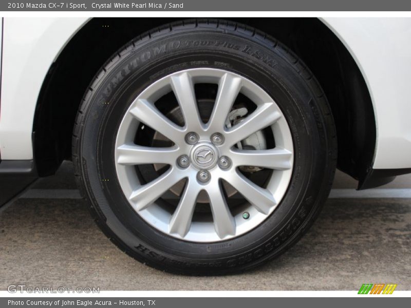 Crystal White Pearl Mica / Sand 2010 Mazda CX-7 i Sport