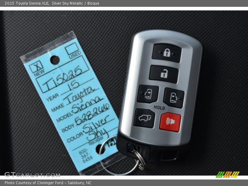 Silver Sky Metallic / Bisque 2015 Toyota Sienna XLE