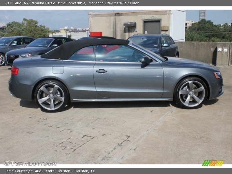 Monsoon Gray Metallic / Black 2015 Audi A5 Premium Plus quattro Convertible