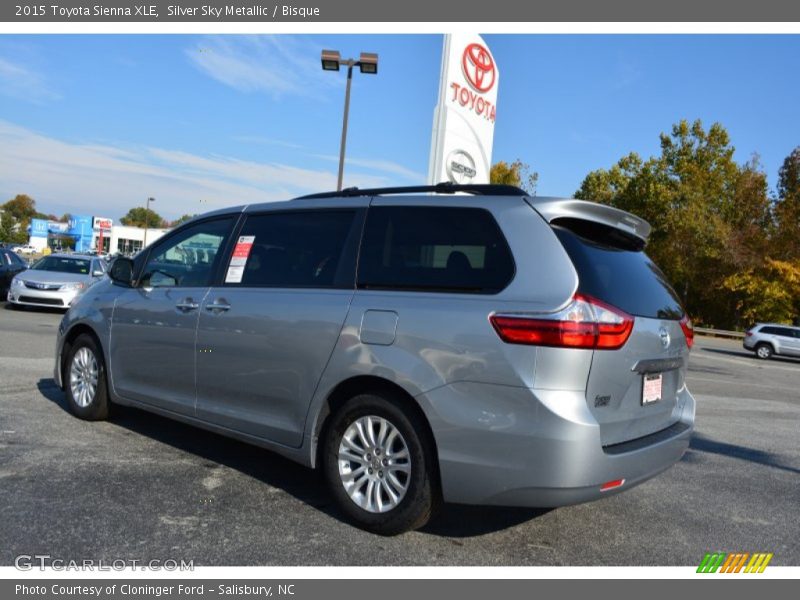 Silver Sky Metallic / Bisque 2015 Toyota Sienna XLE
