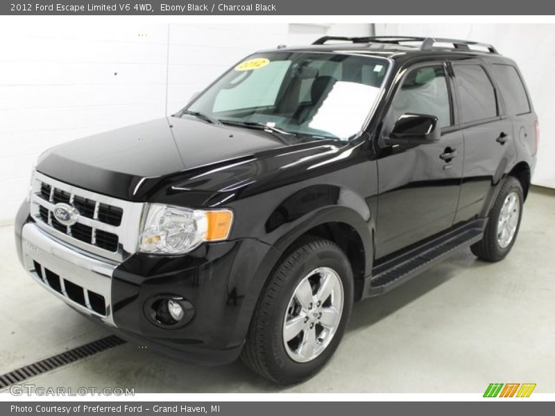 Ebony Black / Charcoal Black 2012 Ford Escape Limited V6 4WD