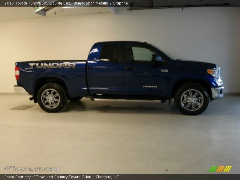Blue Ribbon Metallic / Graphite 2015 Toyota Tundra SR5 Double Cab