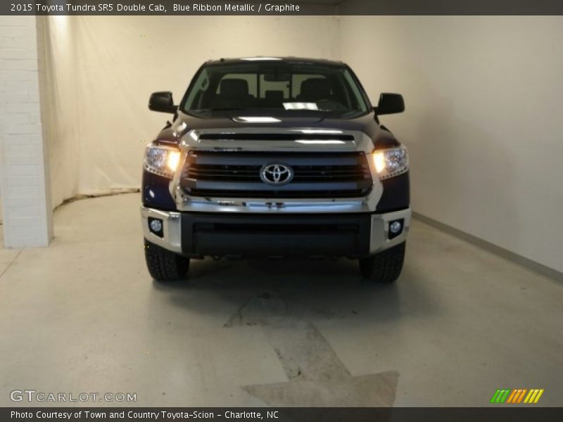 Blue Ribbon Metallic / Graphite 2015 Toyota Tundra SR5 Double Cab