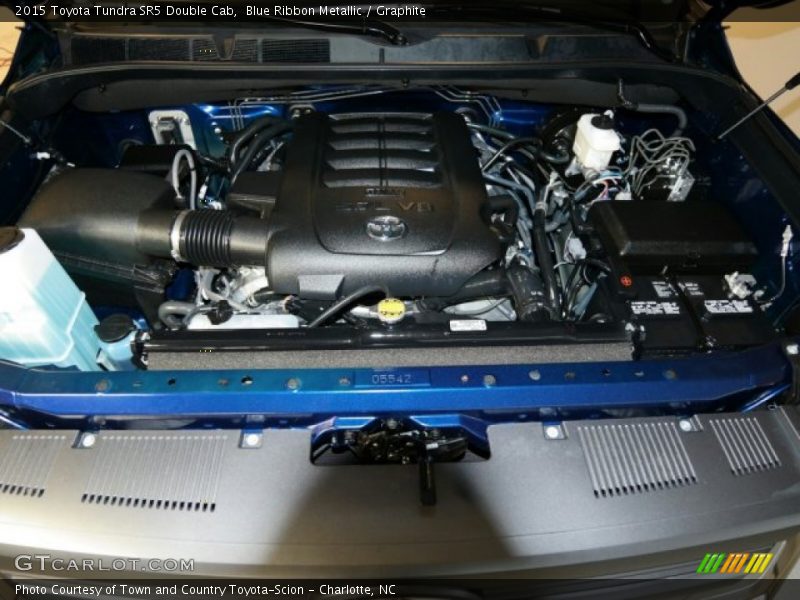 Blue Ribbon Metallic / Graphite 2015 Toyota Tundra SR5 Double Cab
