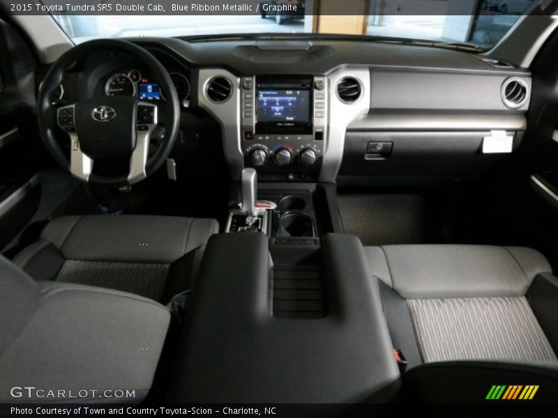 Blue Ribbon Metallic / Graphite 2015 Toyota Tundra SR5 Double Cab