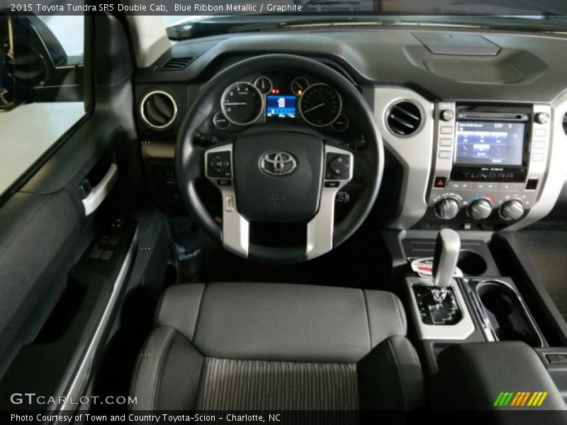 Blue Ribbon Metallic / Graphite 2015 Toyota Tundra SR5 Double Cab
