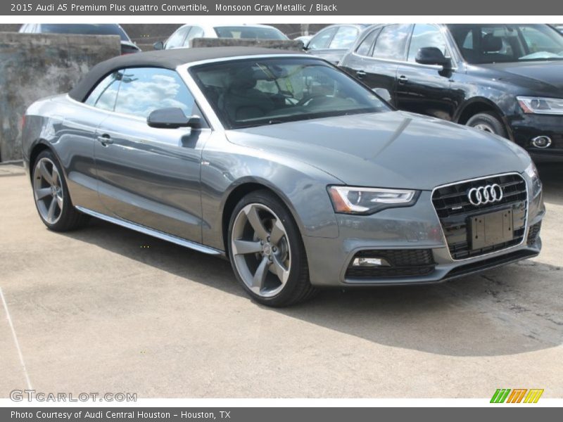 Monsoon Gray Metallic / Black 2015 Audi A5 Premium Plus quattro Convertible