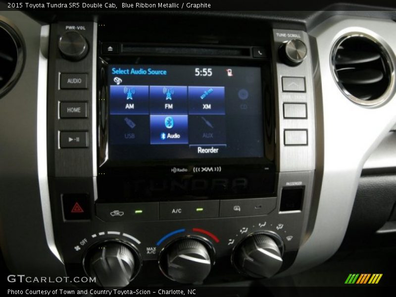 Blue Ribbon Metallic / Graphite 2015 Toyota Tundra SR5 Double Cab