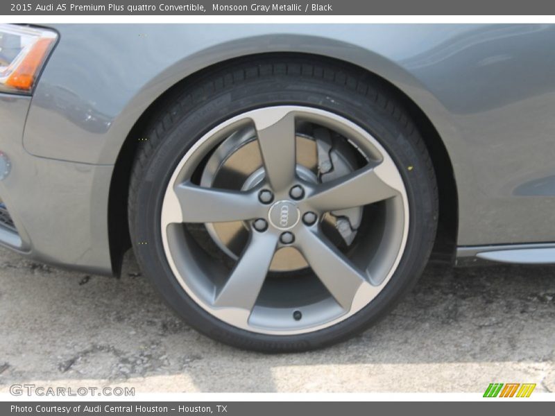 Monsoon Gray Metallic / Black 2015 Audi A5 Premium Plus quattro Convertible