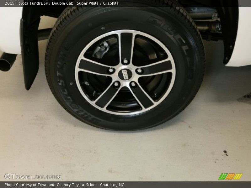 Super White / Graphite 2015 Toyota Tundra SR5 Double Cab