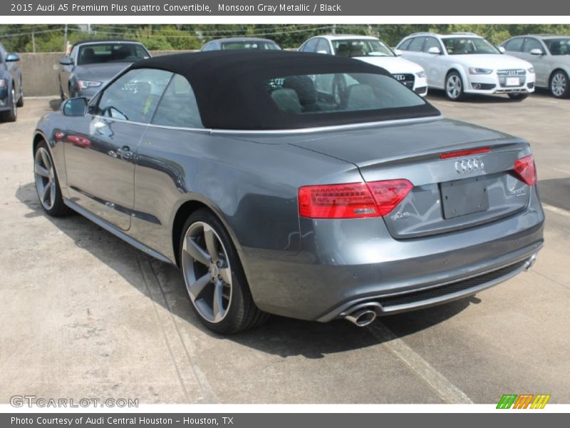 Monsoon Gray Metallic / Black 2015 Audi A5 Premium Plus quattro Convertible