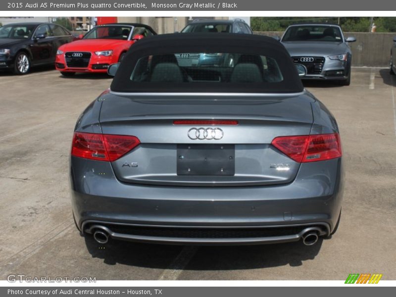 Monsoon Gray Metallic / Black 2015 Audi A5 Premium Plus quattro Convertible